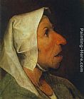 Pieter the Elder Bruegel Portrait of an Old Woman painting
